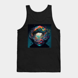 Chaotic and surreal distorted figure - Mind Blowing Moment #6 Tank Top